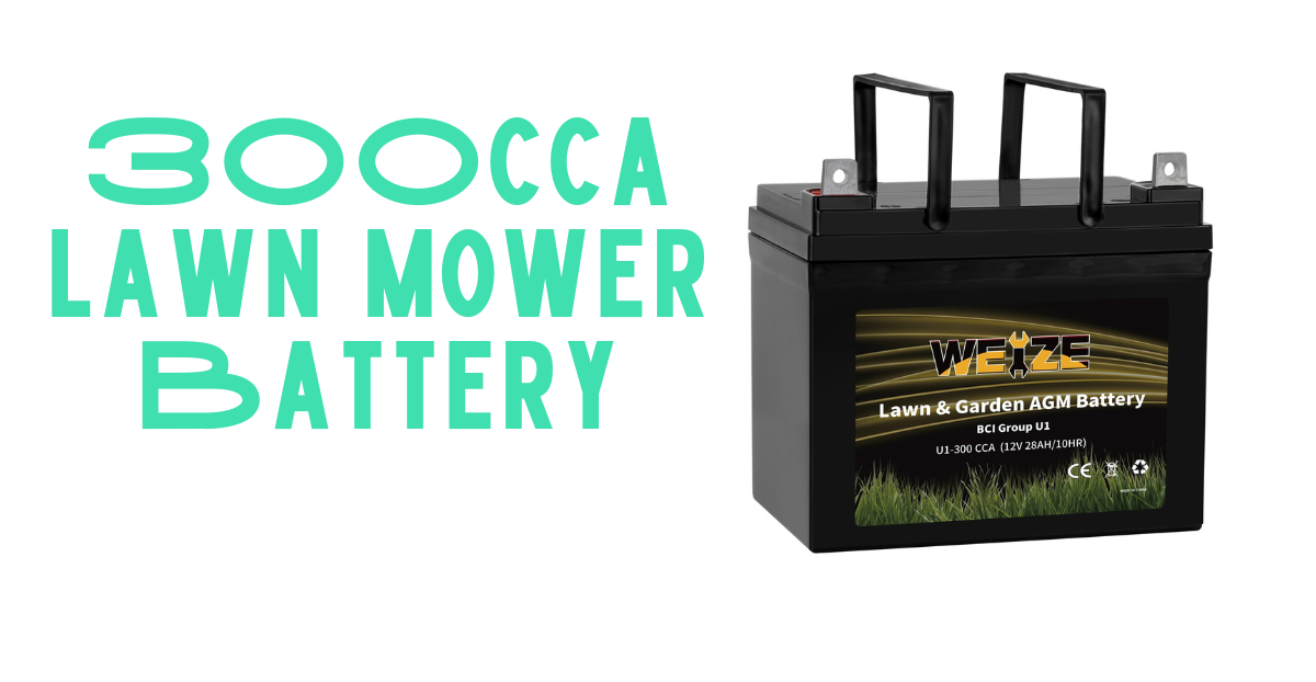 300cca lawn mower battery